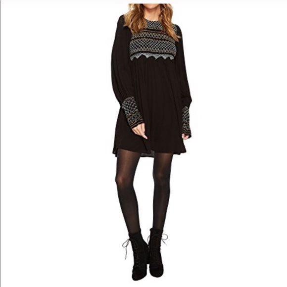 Free People Dresses & Skirts - Free People Late Night Picnic Smock Dress